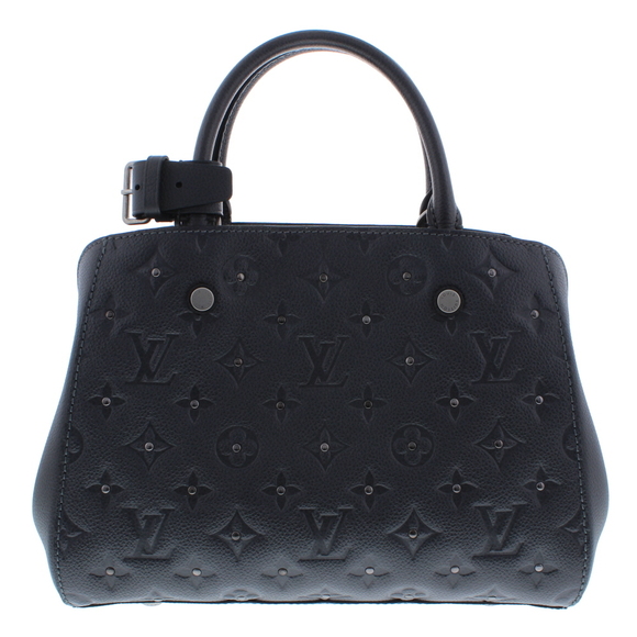 Louis Vuitton Montaigne BB Studs 2way Shoulder Bag Gray Emplant - Picture 1 of 7
